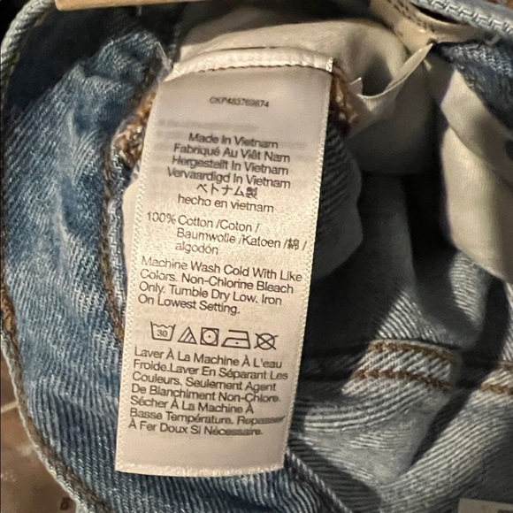 NWT Madewell Women's Low-Slung Straight Leg Jeans Light Wash Blue 32 Button Fly - Picture 9 of 9